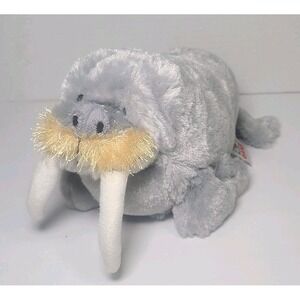 Ganz Webkinz Walrus Tusks HM332 Plush Stuffed Animal Toy Grey No Code